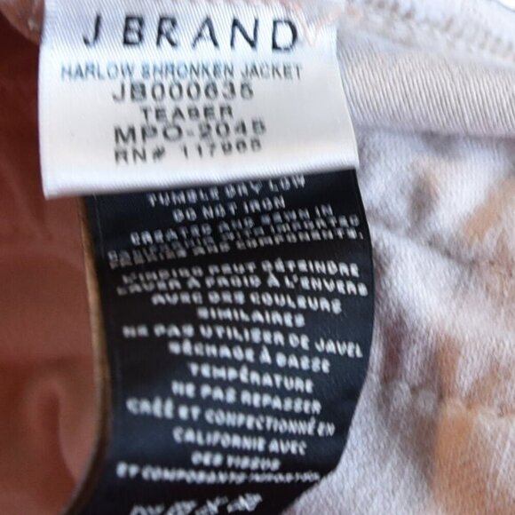 J Brand Jacket Harlow Distressed Trucker Moto Jacket Grunge Size Small Denim - Picture 10 of 15